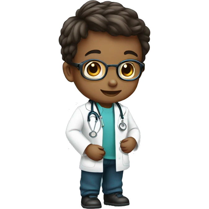 baby doctor wearing stethoscope emoji