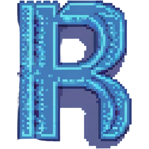 modern CSE logo, stylized CSE letters with digital pixel effect, blue and white emoji