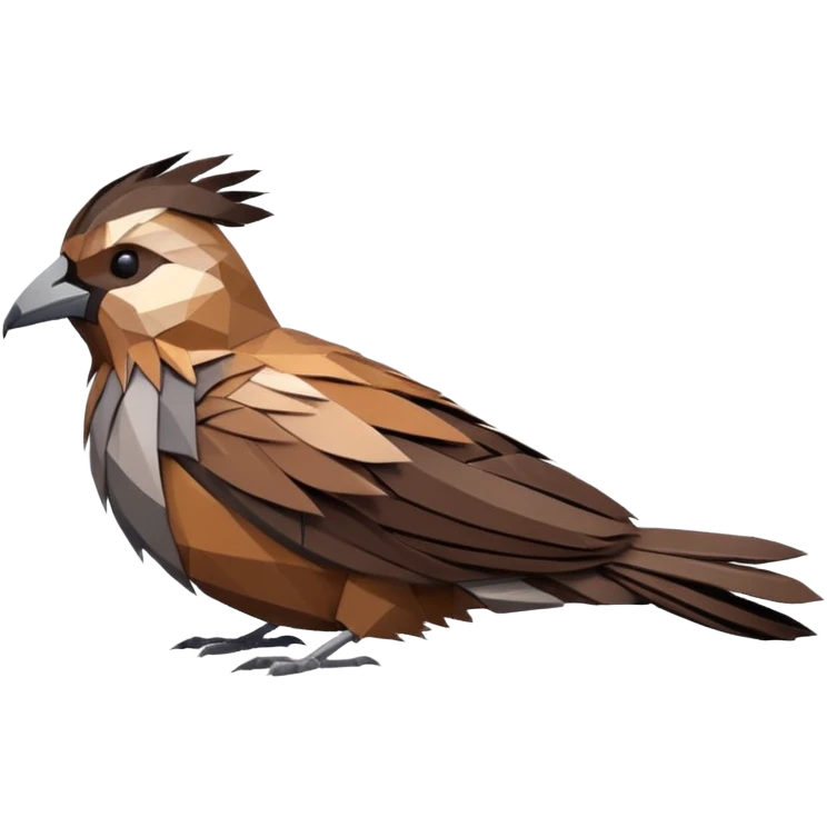 dead bird low poly emoji