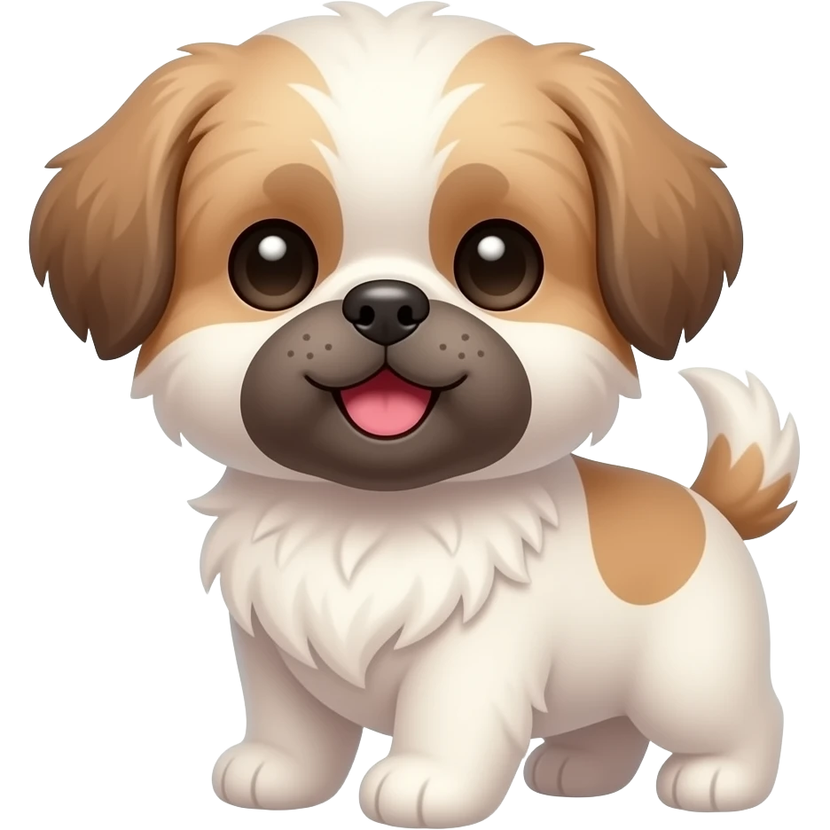 kawaii Shih Tzu cute happy emoji
