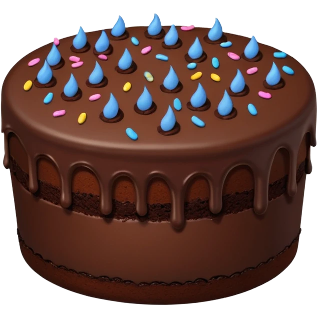 Chocolate cake emoji