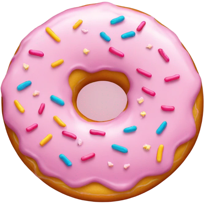 Donut pink emoji