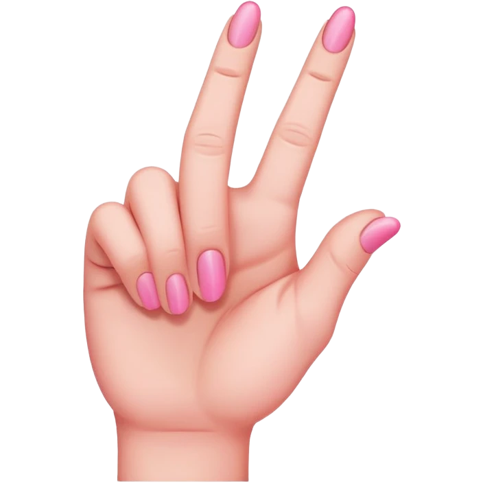 Pink Middle Finger emoji