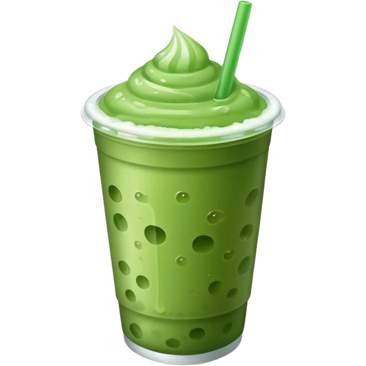 iced matcha in a plastic cup emoji