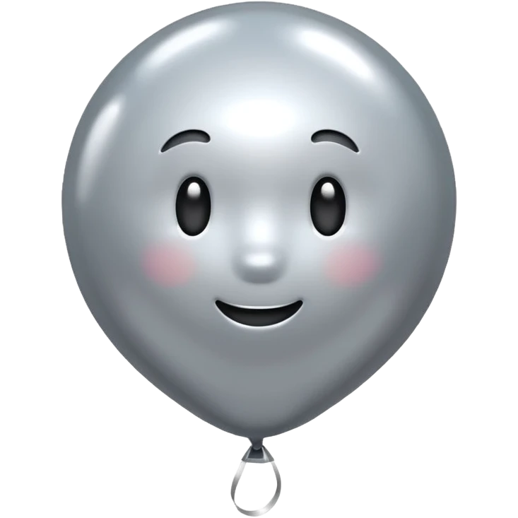 silver baloon emoji
