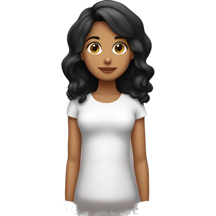 Dos madres una morena pelo corto y otra trigueña clara cabello largo negro y niña blanca con pelo largo emoji