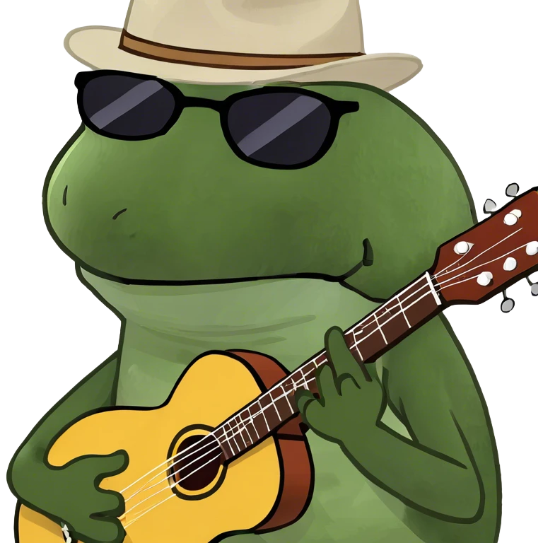 playing the guitar emoji