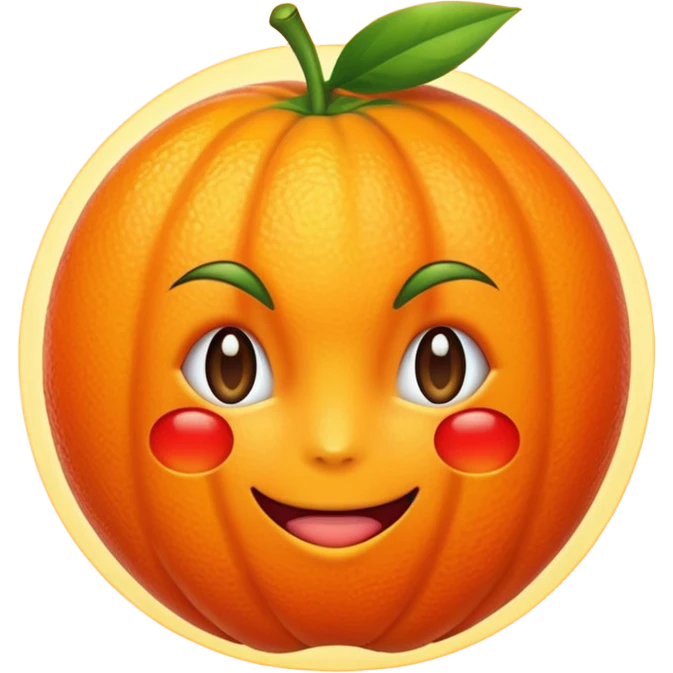 Make an emoji of kitsuna fruit emoji