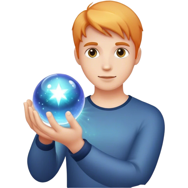 magic ball  sparkl in your hands emoji