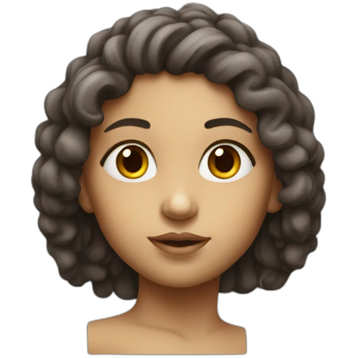 Girl as a ancient art sculpture emoji