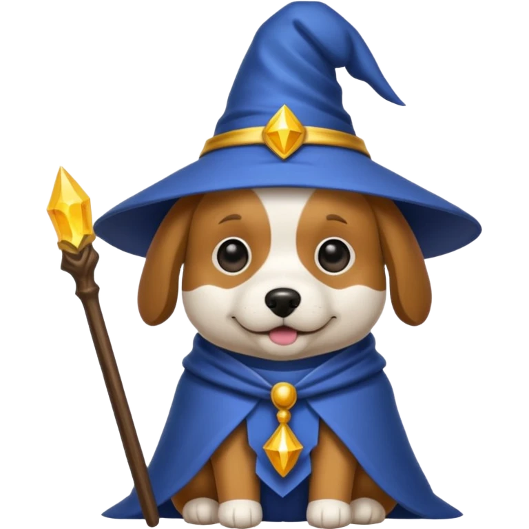 Dog wizard emoji