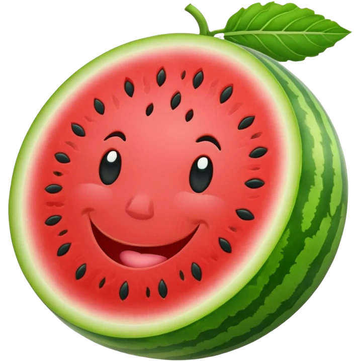 smiling watermelon emoji