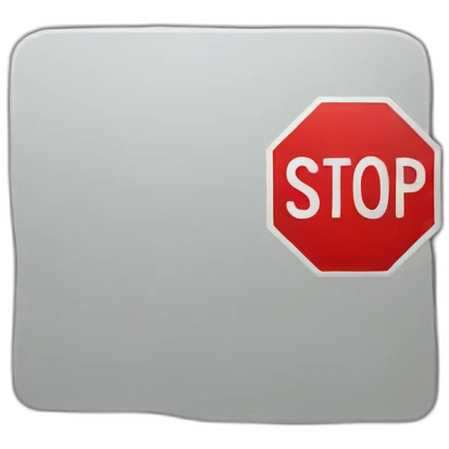 Stop sign emoji