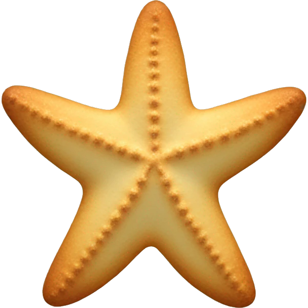 symmetry starfish-shape cookie  emoji