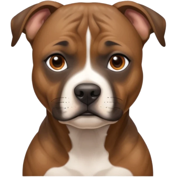 Gorgeous brindle staffie emoji