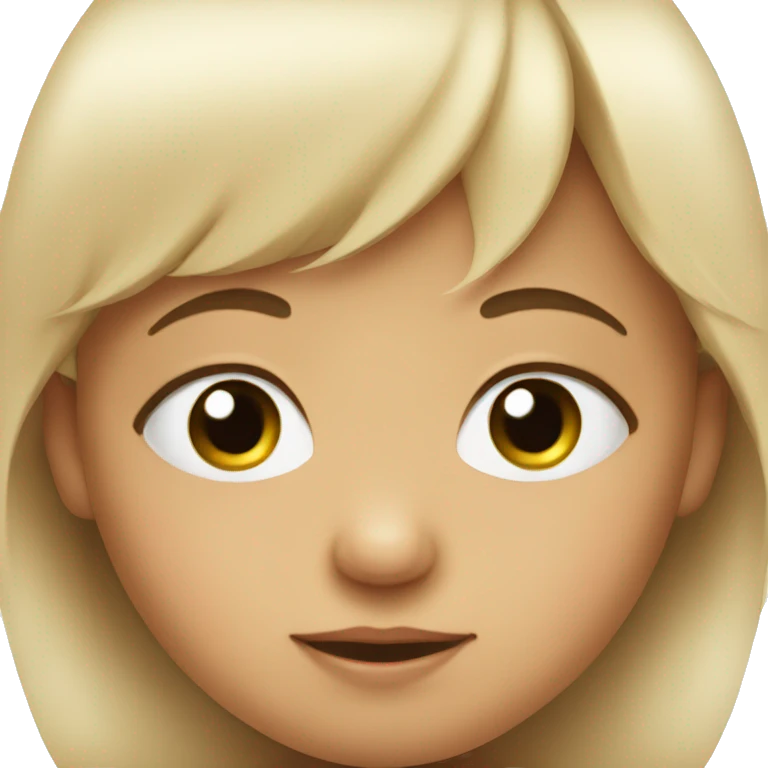 Cute baby face emoji