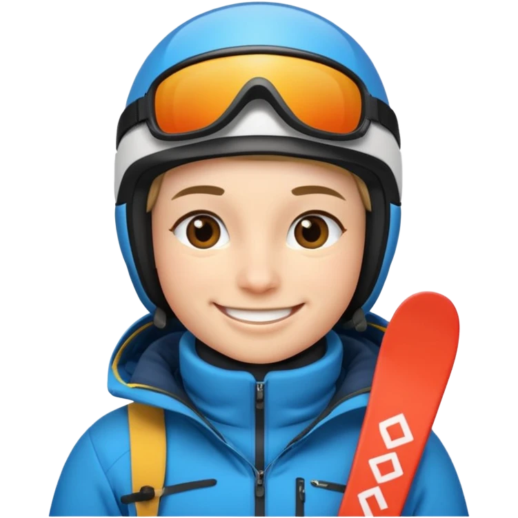 In skiing emoji