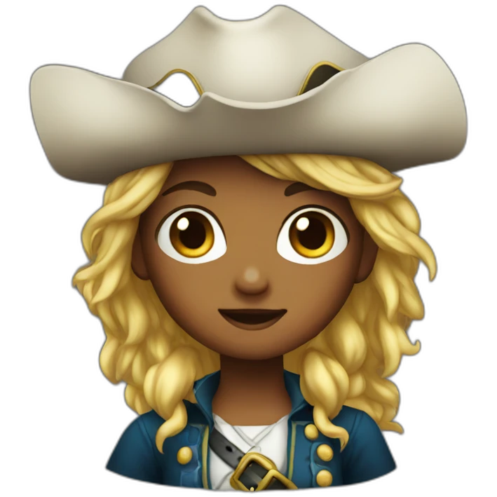 Female kid pirate emoji