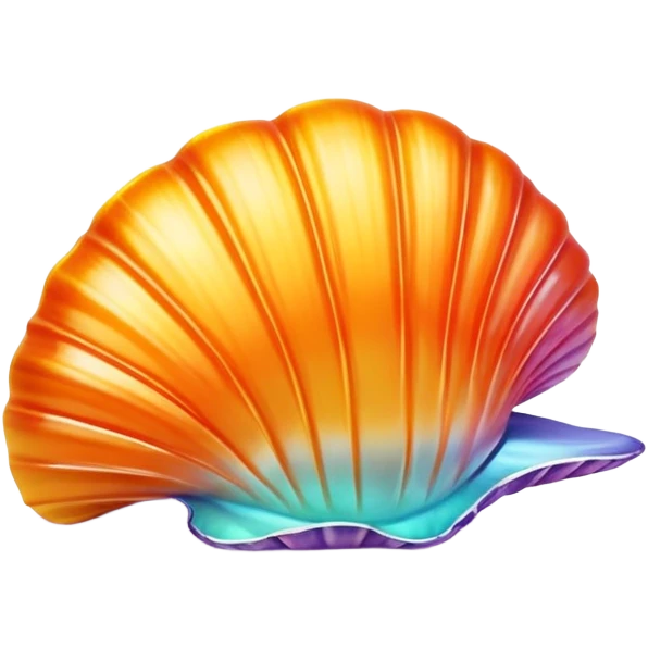 Hawaiian sunrise shell emoji