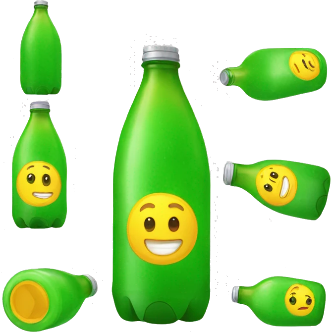 Botella de plástico emoji