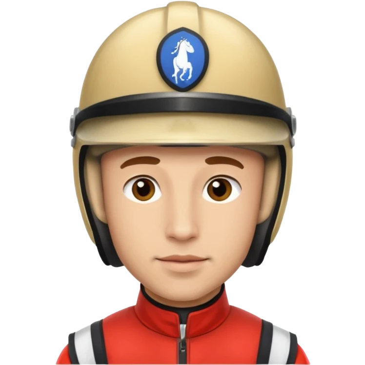 horse jockey man face emoji