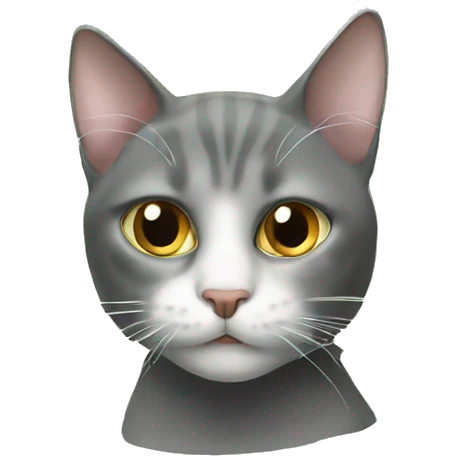 working cat in a spider web emoji