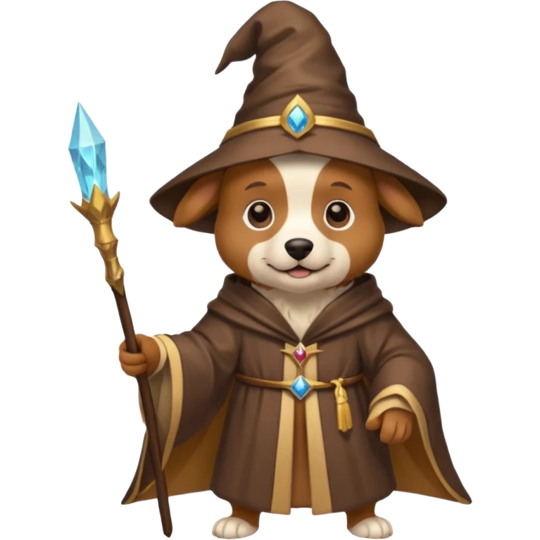 Dog wizard emoji
