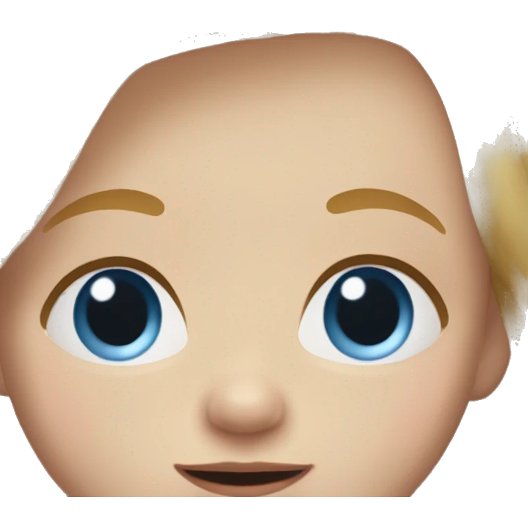 Boy blonde toddler auburn hair blue eyes emoji