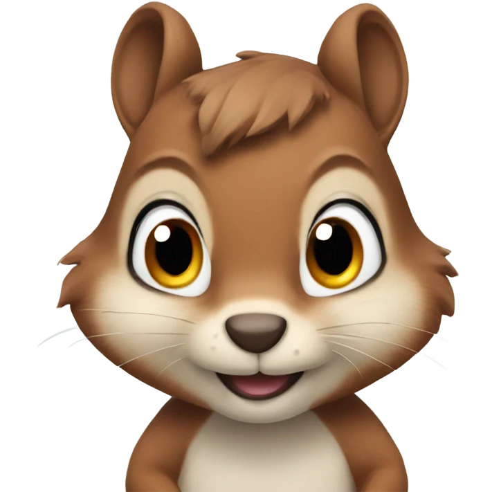 Cute squirrel  emoji