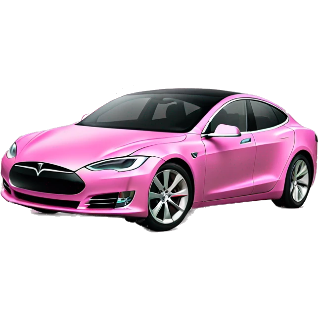 Pink tesla emoji