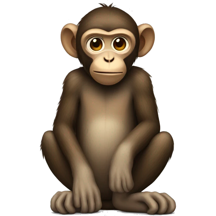 Monkey waiting emoji