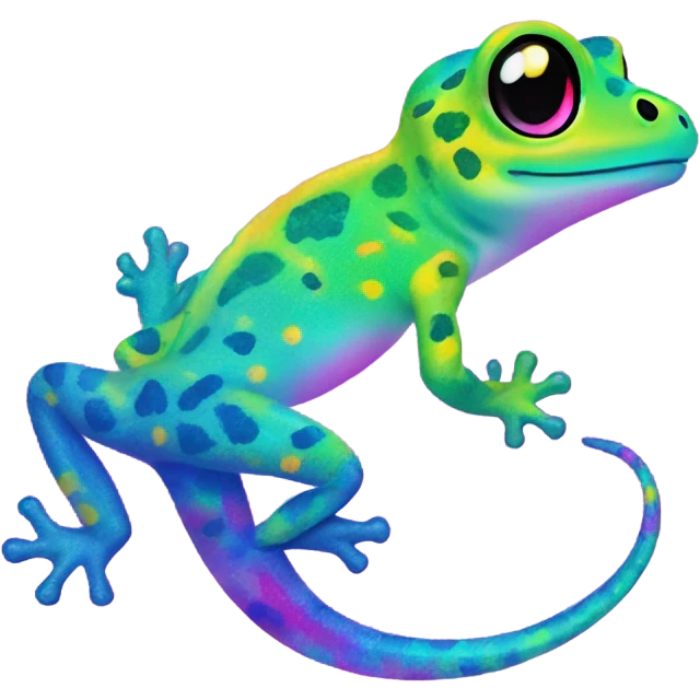 Lisa frank gecko ￼ emoji