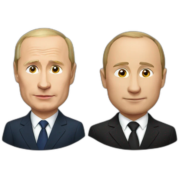 Putin and apple emoji