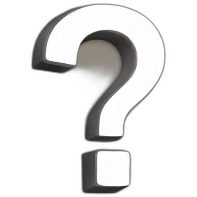 A QUESTION MARK DOING ACTIVITY emoji