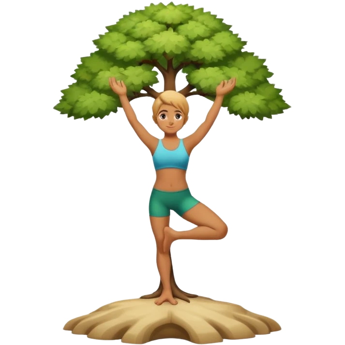 tree yoga pose emoji