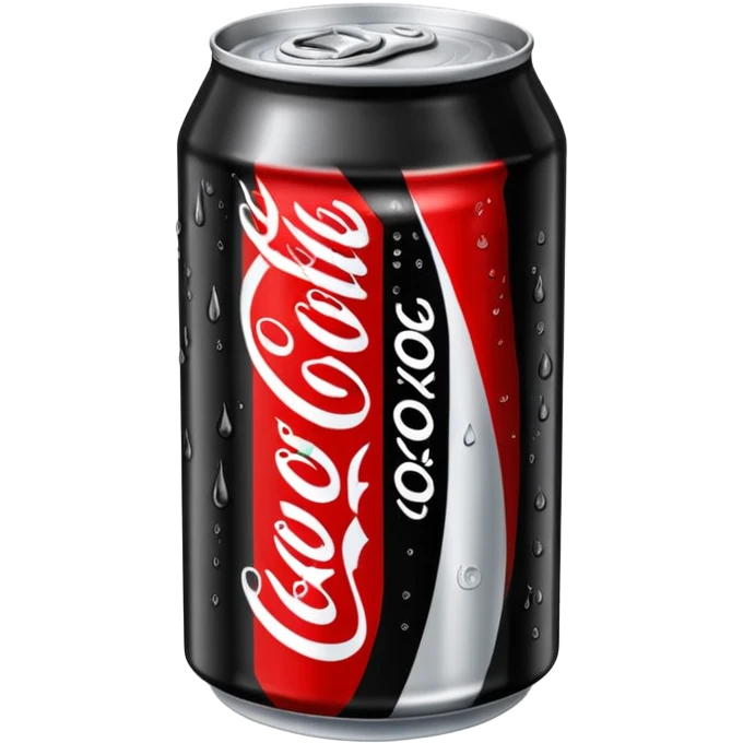 Coca cola Zero in lattina
 emoji