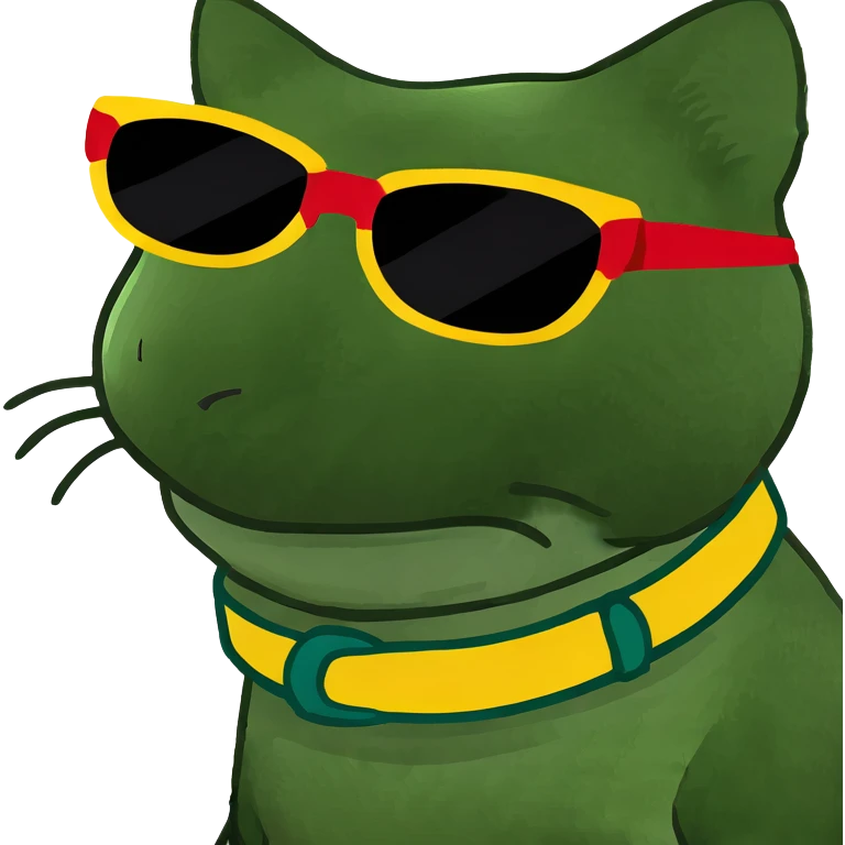 Cat with sunglasses emoji