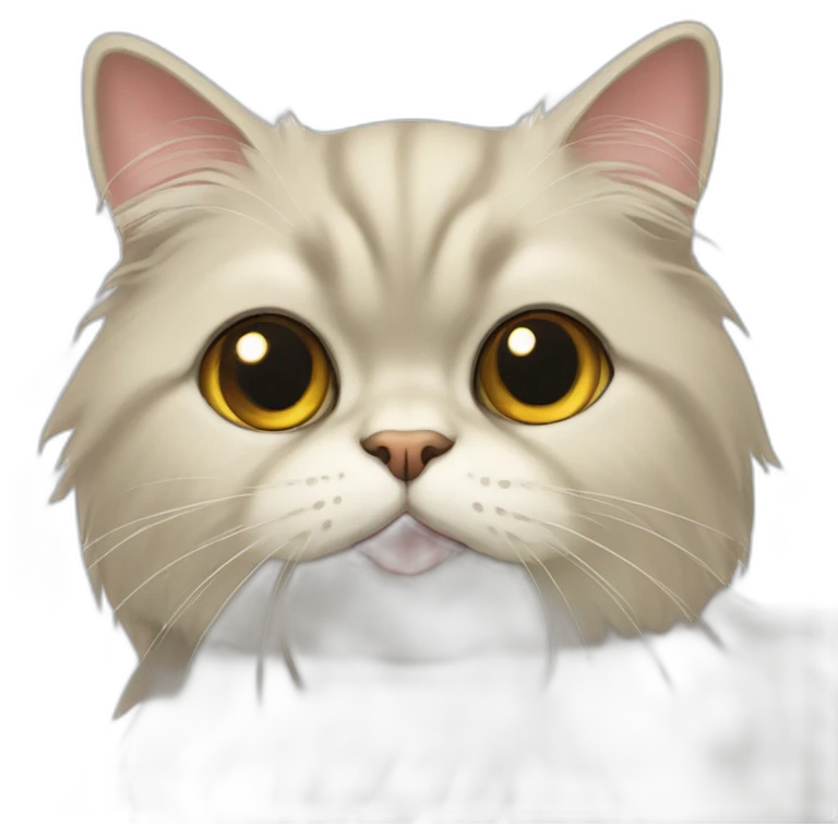 shorthair Persian cat emoji