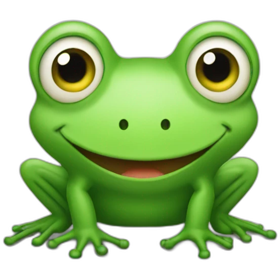 questionnaire avec une petite grenouille emoji