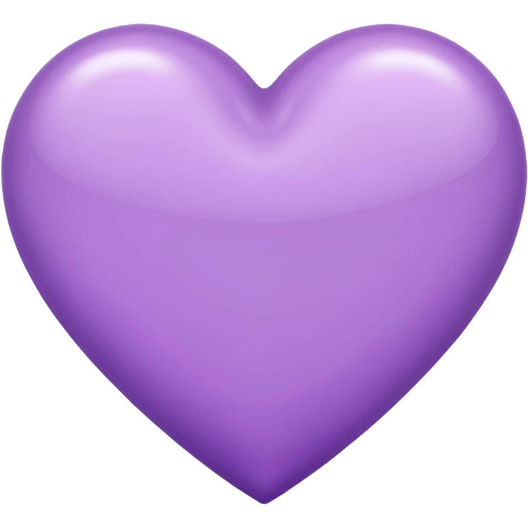 Lilac heart  emoji