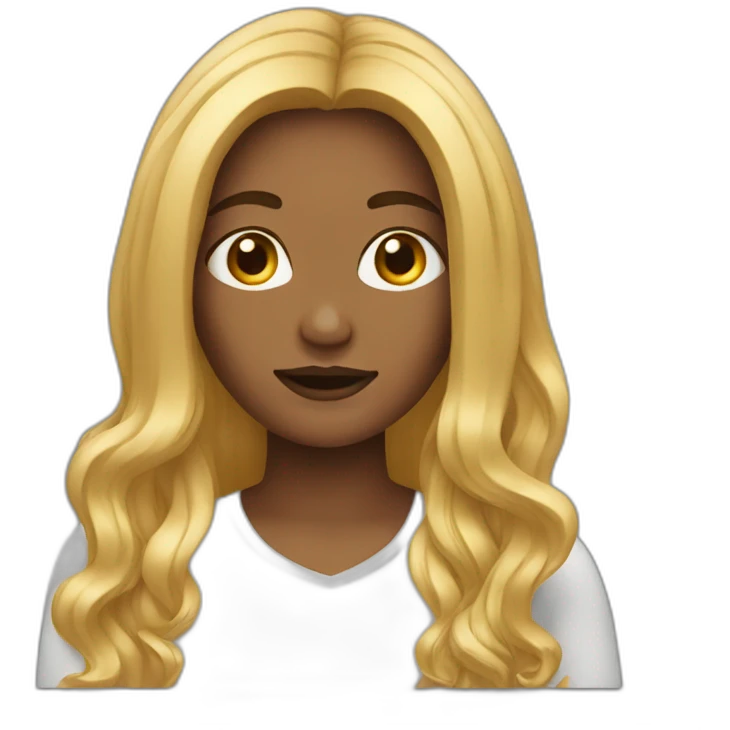 woman long hair emoji