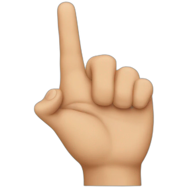 finger pointing emoji