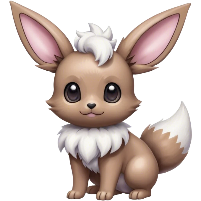 Shiny Eevee-Minccino-Espurr-Cinccino-creature-hybridi emoji