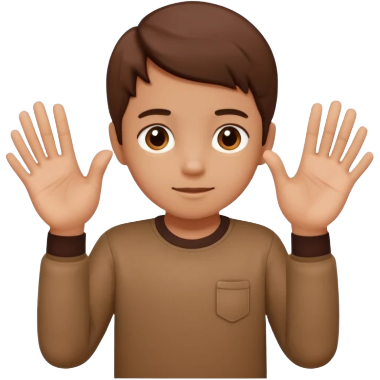 The 67 kid doing 67 with the hands emoji