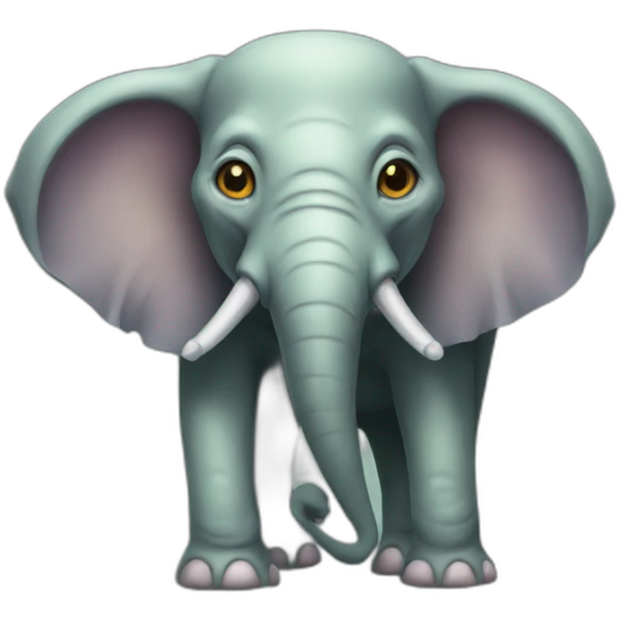 Alien elephant emoji