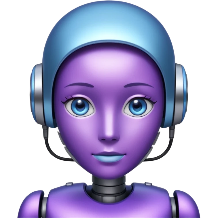 violet AI robot emoji