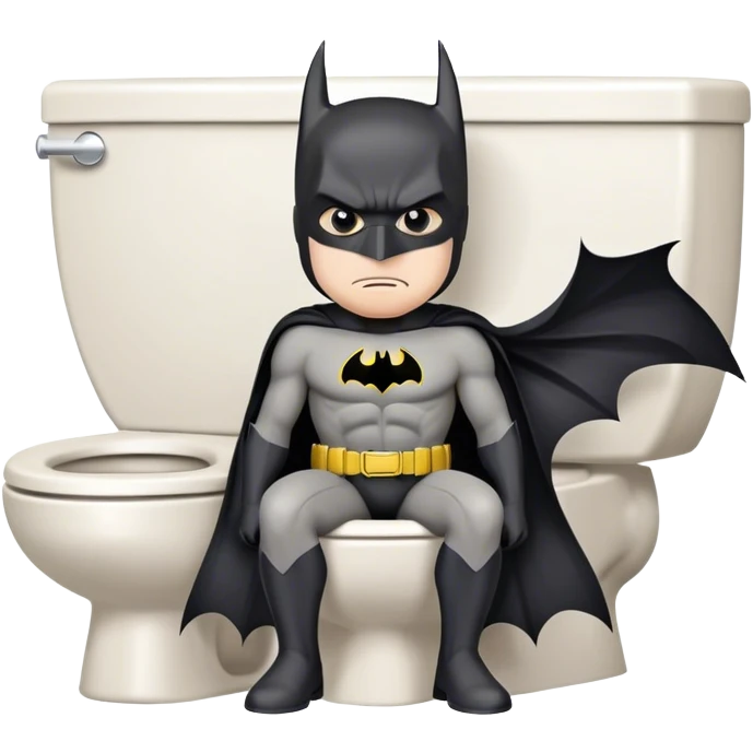 batman on toilet emoji