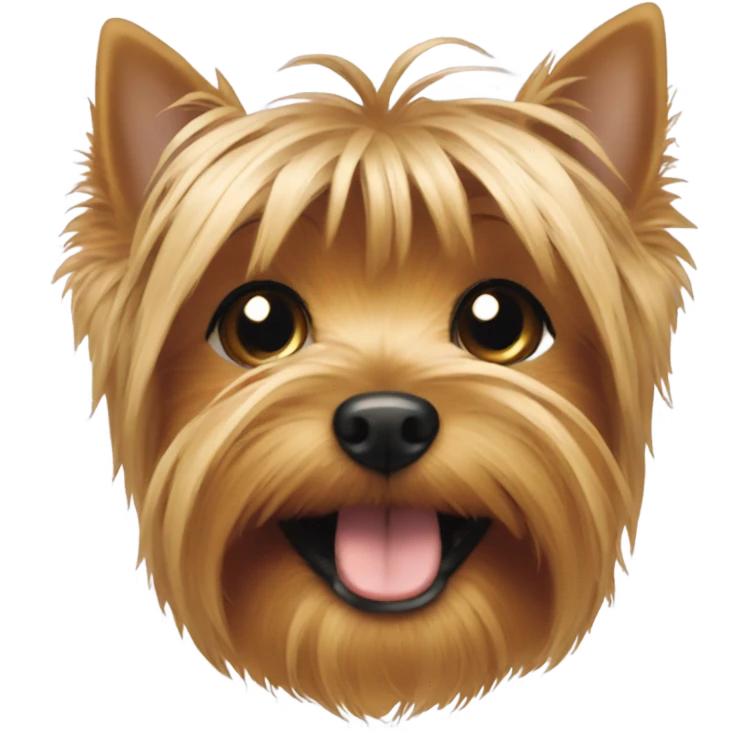Yorkie smiling emoji