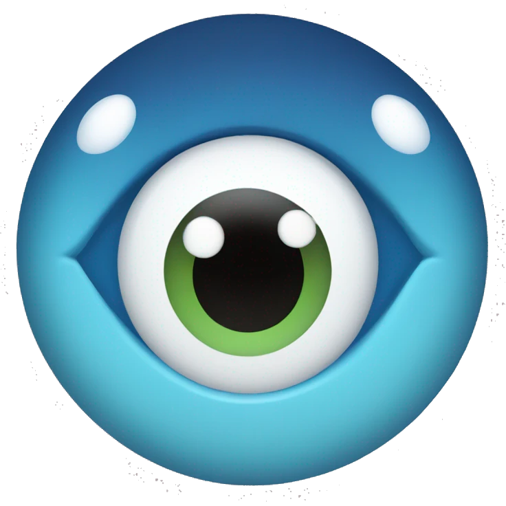 Bloo eyes emoji