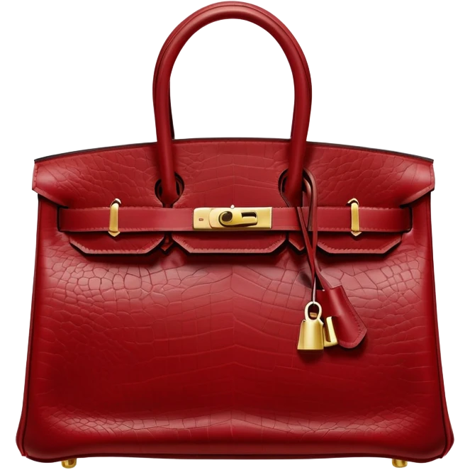 dark red hermes birkin bag emoji